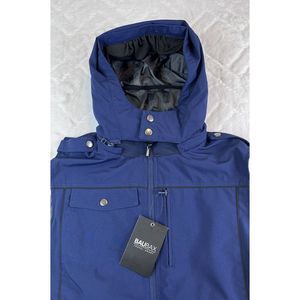 Baubax Travel Vest Men's (S) Navy Blue Front Zip Hooded Jacket